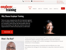 Tablet Screenshot of employertraining.com